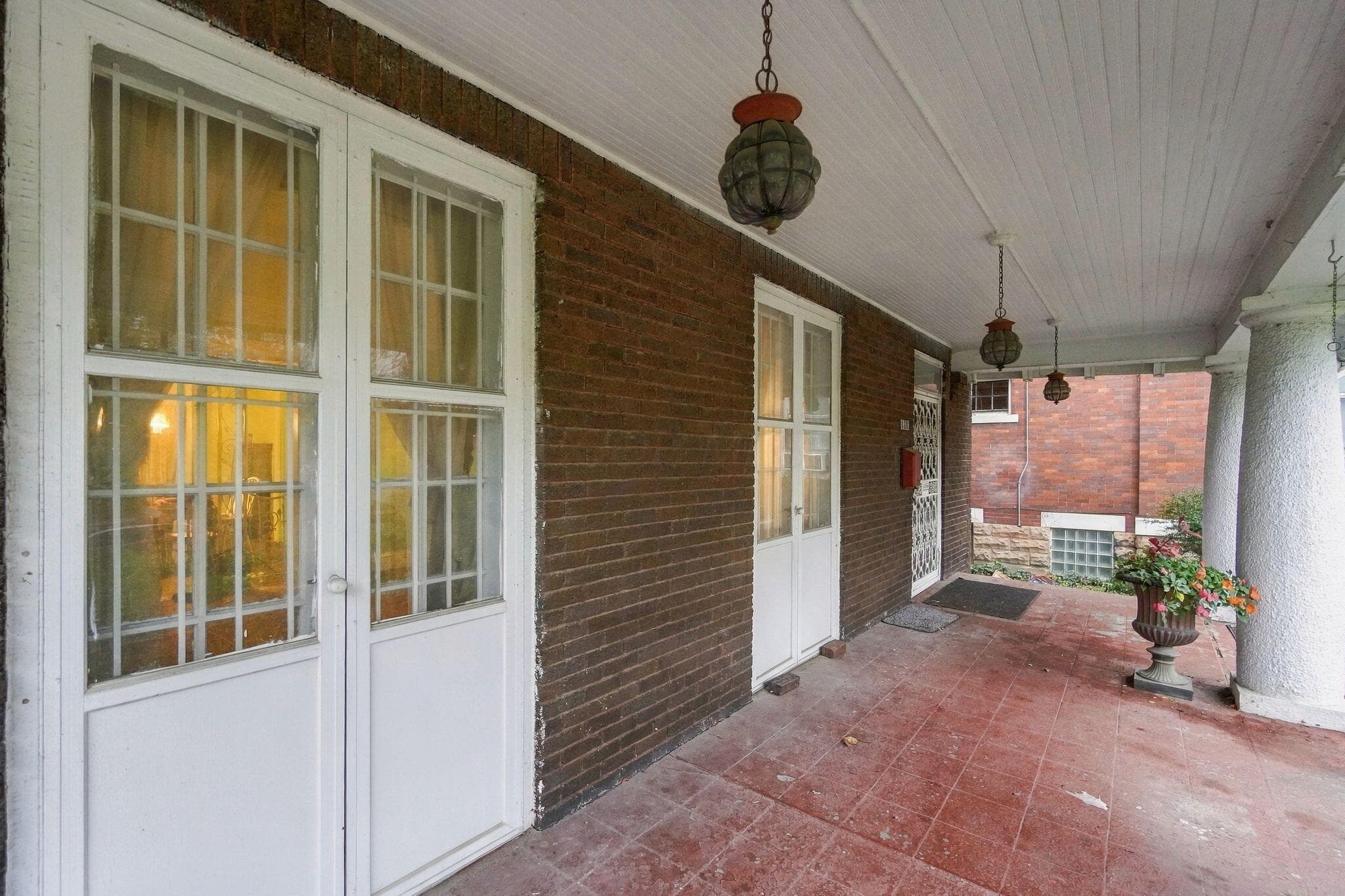 Doors open to the living room.