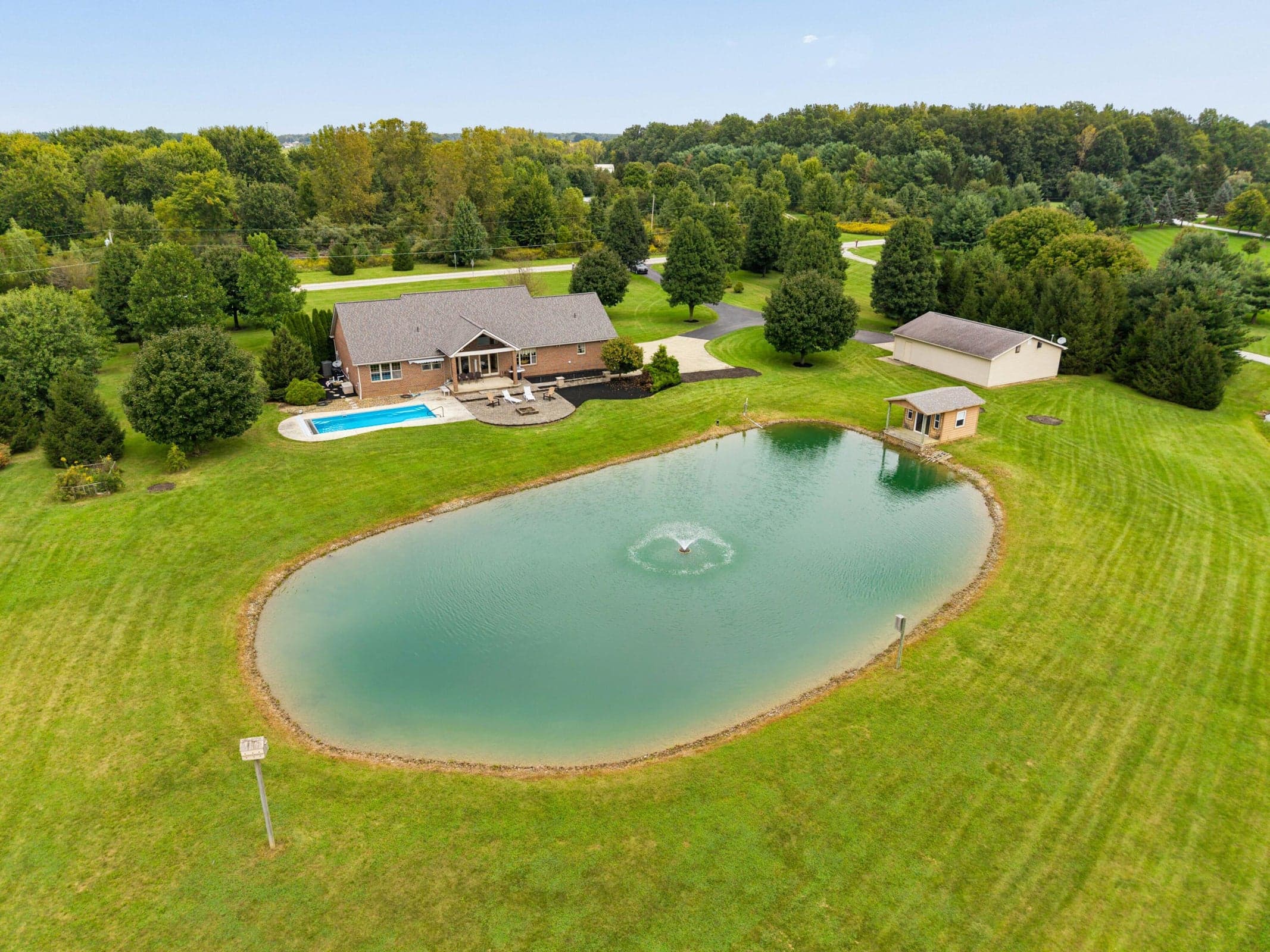5.32 Acre, 2 Car Attached & 2 Car Detached Garages, Outbuilding, Stocked Pond, In-Ground Pool...PARADISE!