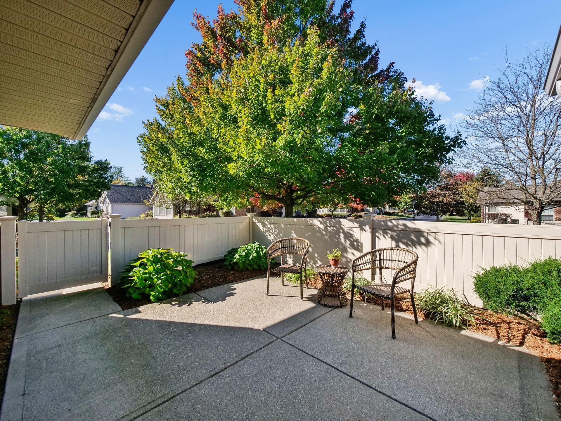 With a new outdoor water spigot to keep your plants happy!