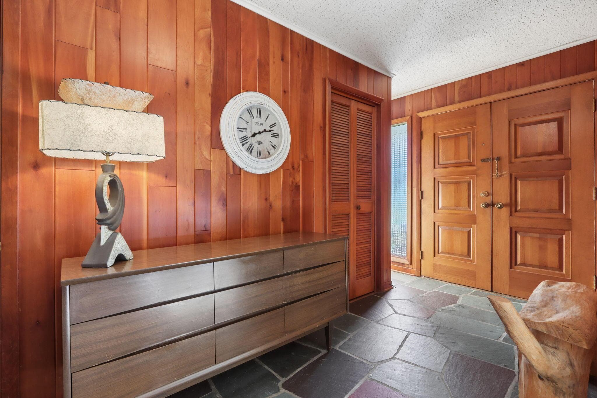 Gorgeous mid-century modern entry