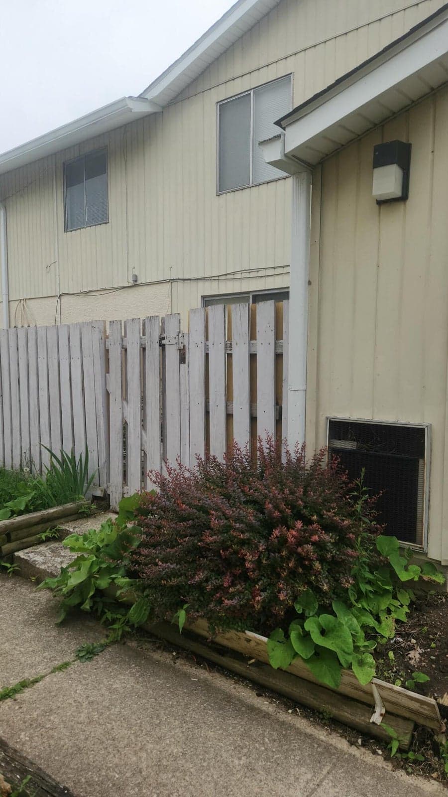 Private Patio with storage